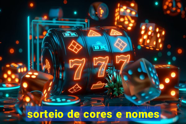 sorteio de cores e nomes